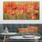 Designart - Red Handpainted Tulips - Traditional Gallery-wrapped Canvas